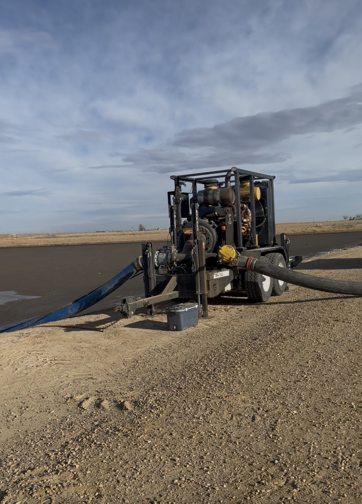 High-capacity lagoon pump and transfer system at a Colorado dairy